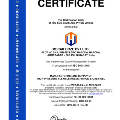 ISO Certificate MERAK HOZE PVT LTD-1